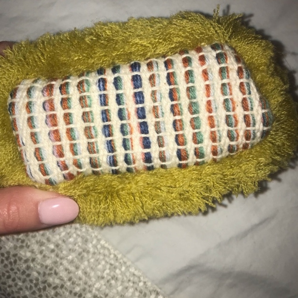 Yellow anthropology boho style wallet